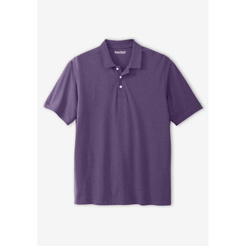 KingSize Men's Big & Tall Shrink-Less™ Piqué Polo Shirt, 1 of 2
