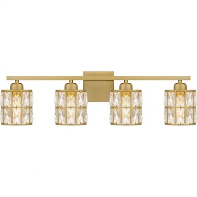 Quoizel Lighting Gibson 4 - Light Vanity in  Aged Brass