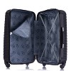 InUSA Medium Checked 24" Royal Lightweight Hardside Spinner Suitcase - Black - 4 of 4