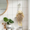 REGALWOVEN Cute Cartoon Rabbit Shape Fuzzy Ball Soft Absorbent Chenille Hand Towel 2 Pack 6" x 14" - 2 of 4