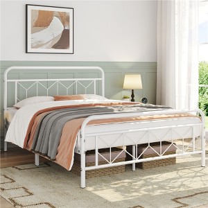 Yaheetech Vintage Metal Bed Frame with Headboard - 1 of 4
