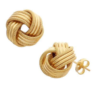 Giorgio Di Vicenza 14K Yellow Gold Italian Love Knot Stud Earrings