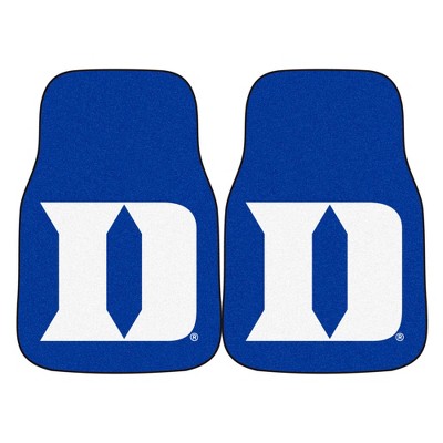 NCAA Duke Blue Devils Carpet Car Mat Set - 2pc