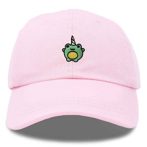 Dalix Froggy Unicorn Embroidered Cotton Dad Hat Baseball Cap Adjustable Mens Womens - 1 of 4