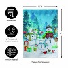 Evergreen Snowman Family Suede Garden Flag 12 x 18 Inches Indoor Outdoor Decor - 4 of 4