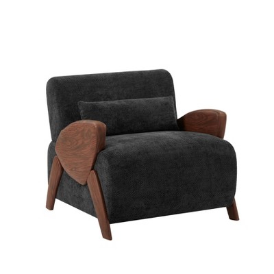 TIRAMISUBEST Modern Accent Armchair: Plush - cushioned with Comfortable Armrests, its Stylish Design Elevates Living Rooms, Bedrooms, and Offices