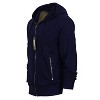 Gioberti Men's Full Zip Up Hoodie with Metal Zipper Pockets - 3 of 4