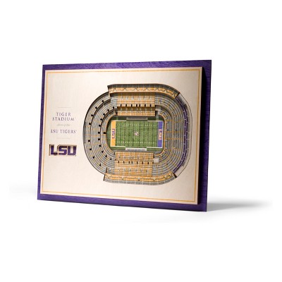 NCAA LSU Tigers 5-Layer StadiumViews 3D Wall Art