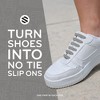 The Original Stretchlace No-Tie Silicone Elastic Shoelaces – Grey Tieless Shoe Laces (1 Set) - 4 of 4