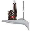 Old World Christmas Blown Glass Ornament for Christmas Tree, Tampa Bay Buccaneers Foam Finger - 4 of 4