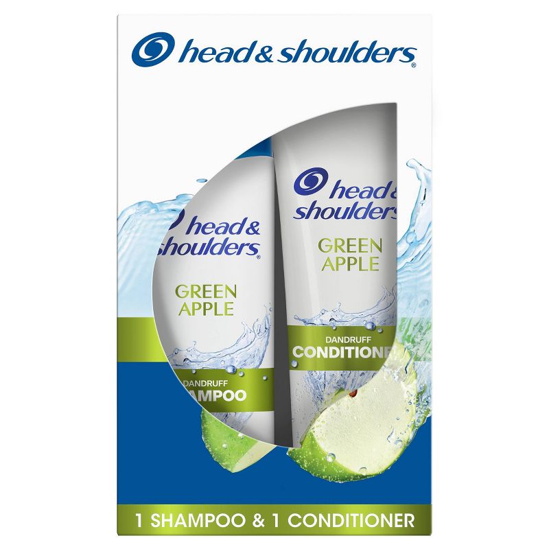 Head &#38; Shoulders Paraben-Free Green Apple Daily-Use Anti-Dandruff Shampoo and Conditioner Dual Pack - 23.4 fl oz/2ct, 1 of 15
