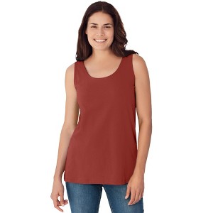 Woman Within Plus Size Scoopneck Tank - 1 of 4