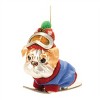 Glittered Snowboarding Dog Ornament (Set of 6) - 3 of 3