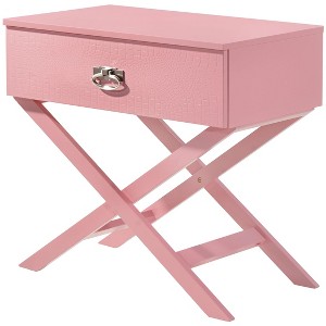 NicBex Nightstand with Storage Drawer Modern End Table with Wood Legs for Living Room,Bedroom - 1 of 4