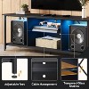 GALAXHERO TV Stand for 55 65 Inch TV, LED Entainment Center with Storage, TV Console for Bedroom and Living Room, Black - 3 of 4