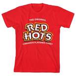 Red Hots Candy Logo Youth Boy's Red T-Shirt