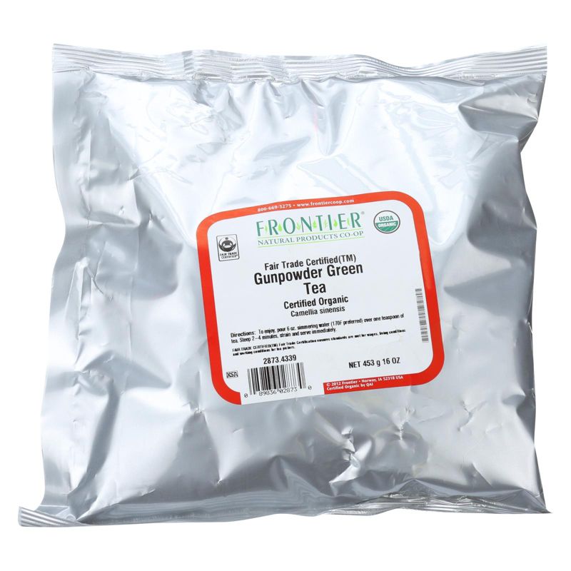 Frontier Herb Organic Fair Trade Certified Green Gunpowder Single Bulk Item Tea - 1 lb, 1 of 5