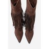 Gueras - Brown Fringe Pointed Toe Boot (Women) | Prologue Shoes - 2 of 4