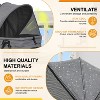 BestMassage Dog Stroller Pet Stroller Folding Dog Cat Carrier Rear Brakes for Small Medium Pets - 4 of 4