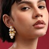 SOHI Women's Pearl White Casual Drop Earrings - 3 of 4