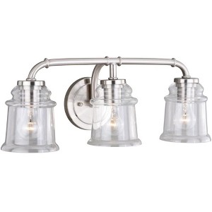 Vaxcel Toledo 3 - Light Vanity in  Satin Nickel - 1 of 4
