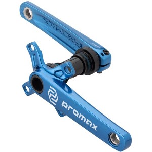 Promax CF-2 Crankset - 160mm, 24mm Spindle, 2-Piece, 68mm English BB Included, Blue - 1 of 1