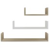 Aghana Digitals 3-Piece Floating Shelf Set: White Engineered Wood, Rectangular, 88.2 lbs Capacity - 4 of 4