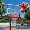 RISOKEYS Portable Basketball Hoop System, Height Adjustable 4.76-10ft, with 44'' Backboard and Wheels, for Youth Adults Night Outdoors - 2 of 4