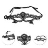 Unique Bargains Lace Half Face Party Mask Black 1 Pc - 3 of 4