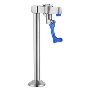 WOWOW 9.2 in. Commercial Deck Mounted High-arc Brass Glass Filler Faucet in Brushed Nickel - 1 of 4