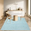 Washable Modern Plaid Area Rug, Low Pile Non-Slip Geometric Soft Carpet, Stain Resistant Checkered Rug for Living Room, Bedroom, Office, Kitchen - 2 of 4