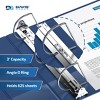 Premium Economy 3" Angle D Ring Binder 6pk Royal Blue: Davis Group, Hard Cover, 625 Sheet Capacity, 2 Pockets, 3" Size - 3 of 4