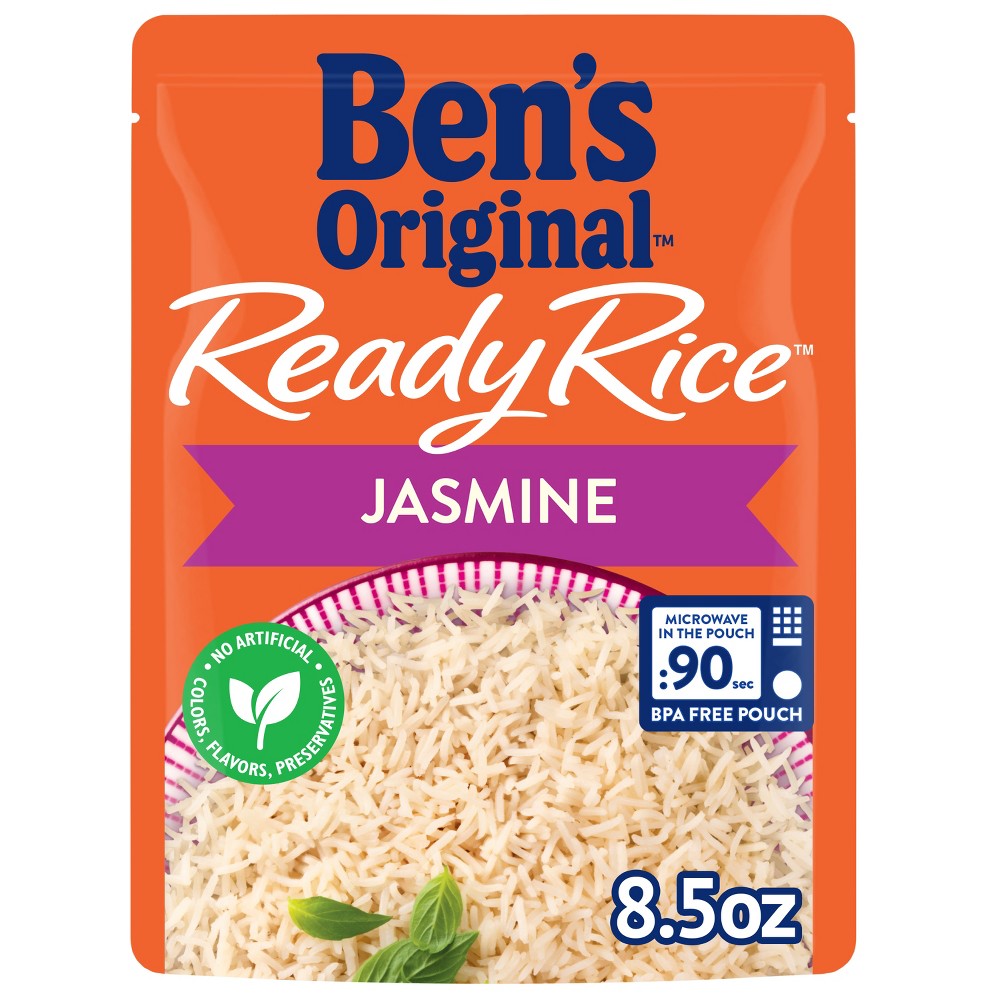 Ben's Original Ready Rice Jasmine Rice Microwavable Pouch - 8.5oz