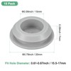Unique Bargains Rubber Corrosion-Resistant Silicone Snap-in Locking Hole Plugs Gray - 3 of 4