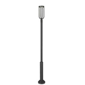 Z-Lite Leland 1 - Light Post Light in  Sand Black - 1 of 4