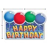 Beistle Glittered Happy Birthday Sign, 12" x 18", (7/Pkg) Multicolored - 3 of 3