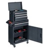 Karl Home 4 -Drawer Steel Combination Set with Wheels in Black - 2 of 4