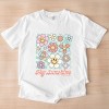 S.W.Smiley Hey Sunshine Flowers - Womens Garment Dyed Tee - 2 of 3