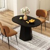 Famapy Modern Black Oval Coffee Table - 2 of 4