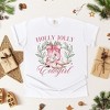 Simply Sage Market Women's Holly Jolly Cowgirl Coquette Short Sleeve Garment Dyed Tee - 3 of 4