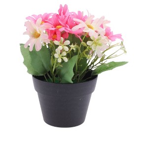 Unique Bargains Artificial Plants Cosmos Plastic 4.33"x4.33"x7.87" 1 Pc - 1 of 4