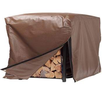 Plow & Hearth - Small Heavy Duty All Weather Wood Rack Cover