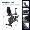 Teeter 106.9 Pound FreeStep Elliptical Exercise Machine Recumbent Cross Trainer and Cardio Exercise Equipment with Battery Powered Display, Black - 2 of 4