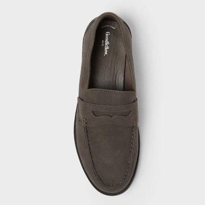 Men\'s Orson Penny Loafer - Goodfellow & Co™ Dark Brown 9 NWT Goodfellow & Co Mens Orson Penny Loafers Tan Brown Faux  main image 2