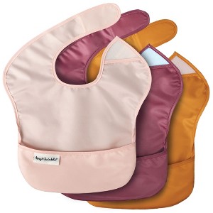 Tiny Twinkle Mess-Proof and Waterproof Baby Food Bib for Boys or Girls, Machine Washable and BPA-Free w/Adjustable Closure - 1 of 4