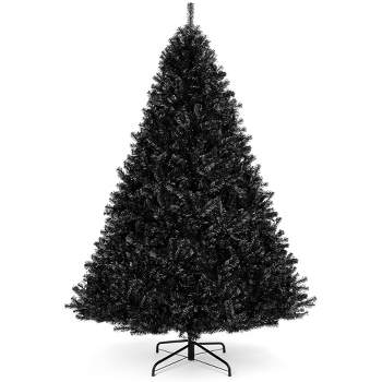 Best Choice Products Artificial Full Black Christmas Tree Holiday Decoration