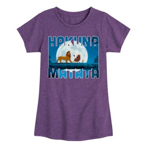 Girls' - Disney - Hakuna Matata Fitted Short Sleeve Graphic T-Shirt - 1 of 4