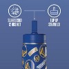 NBA Golden State Warriors 14oz Kids Stainless Steel Water Bottle With Straw Lid and Flexible Handle - 4 of 4