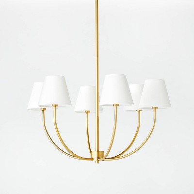 5 Arm Shaded Chandelier Brass - Threshold™ : Target