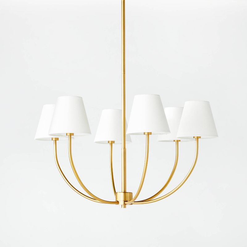 6-Light Ceiling Chandelier Brass - Threshold&#8482; designed with Studio McGee, 1 of 9